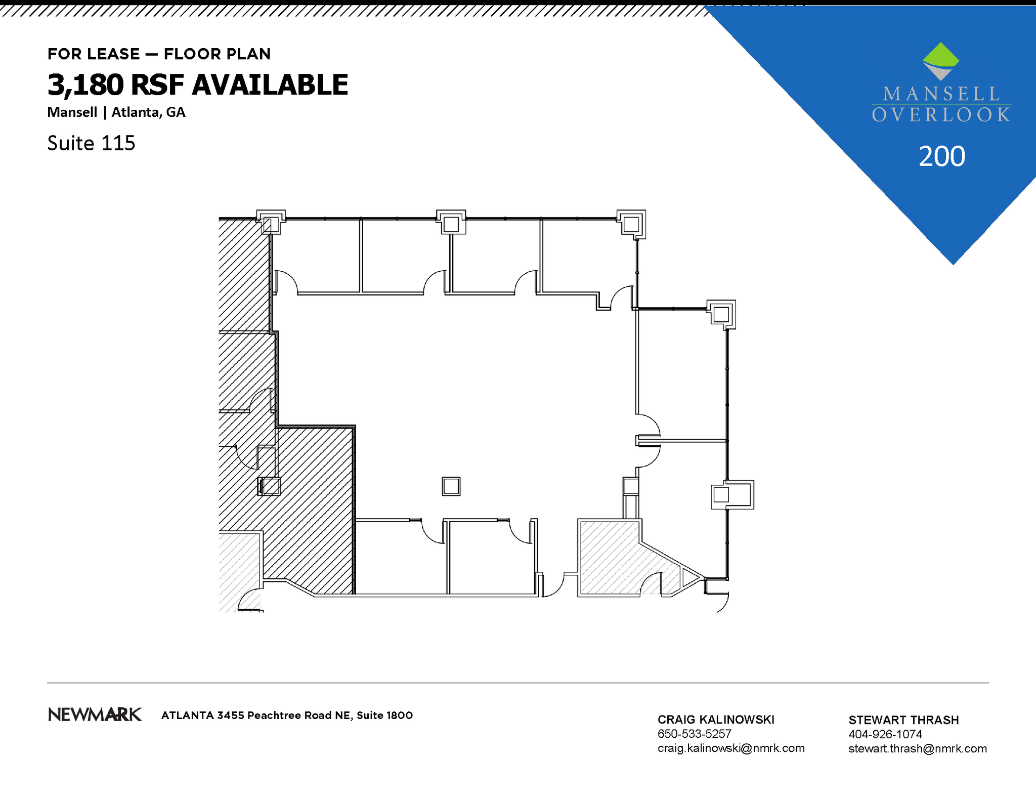 200 Mansell Ct E, Roswell, GA en alquiler Plano de la planta- Imagen 1 de 1