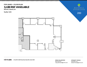 200 Mansell Ct E, Roswell, GA en alquiler Plano de la planta- Imagen 1 de 1