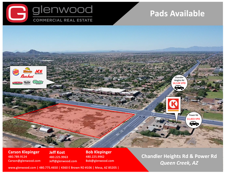 Power & Chandler Heights Rd, Queen Creek, AZ en venta - Foto del edificio - Imagen 1 de 1