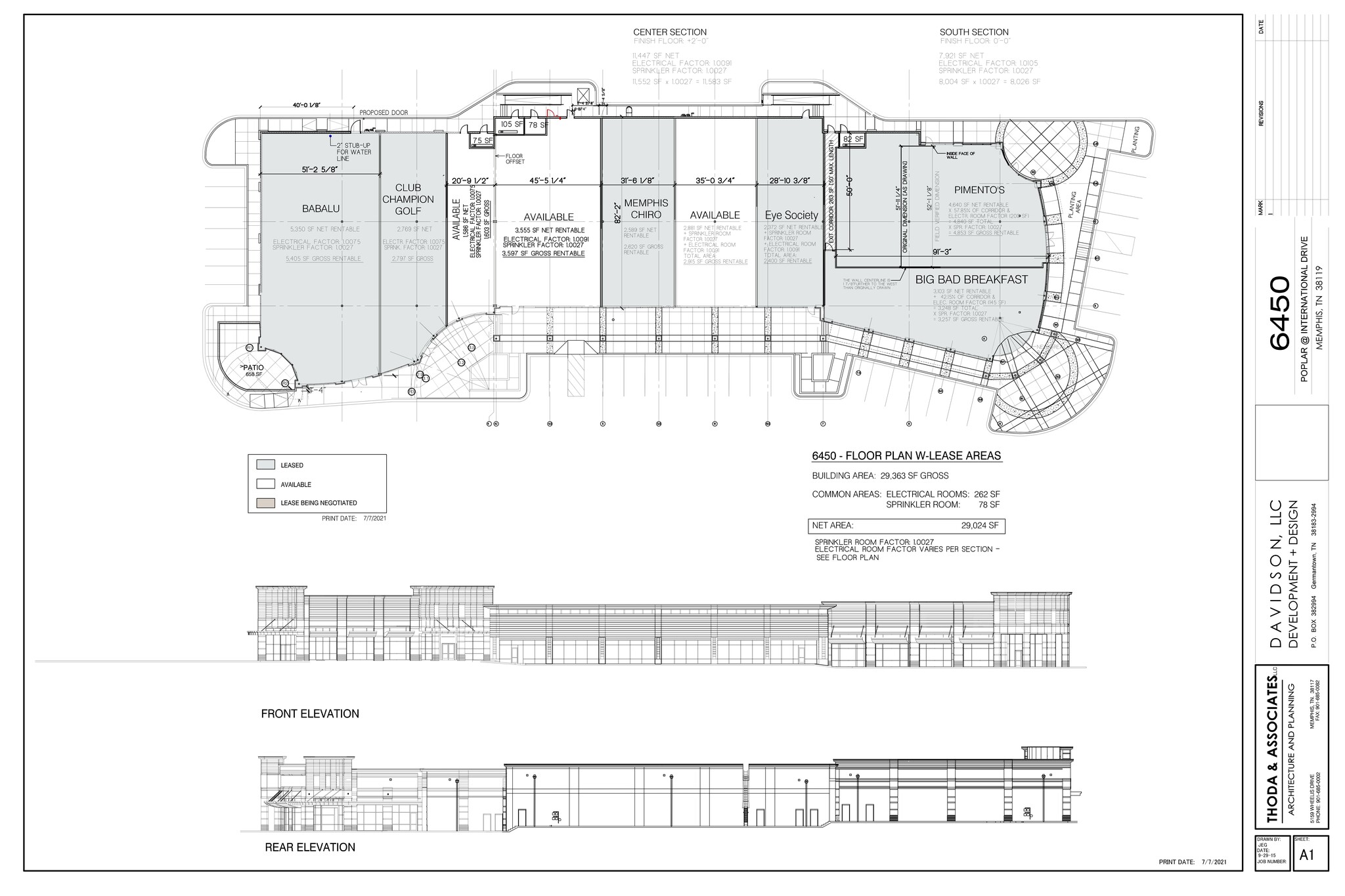 6450 Poplar Ave, Memphis, TN en alquiler Plano del sitio- Imagen 1 de 2