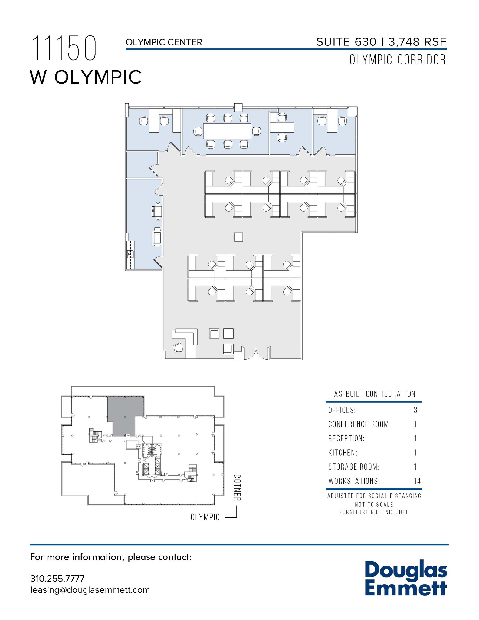 11150 W Olympic Blvd, Los Angeles, CA en alquiler Plano de la planta- Imagen 1 de 1