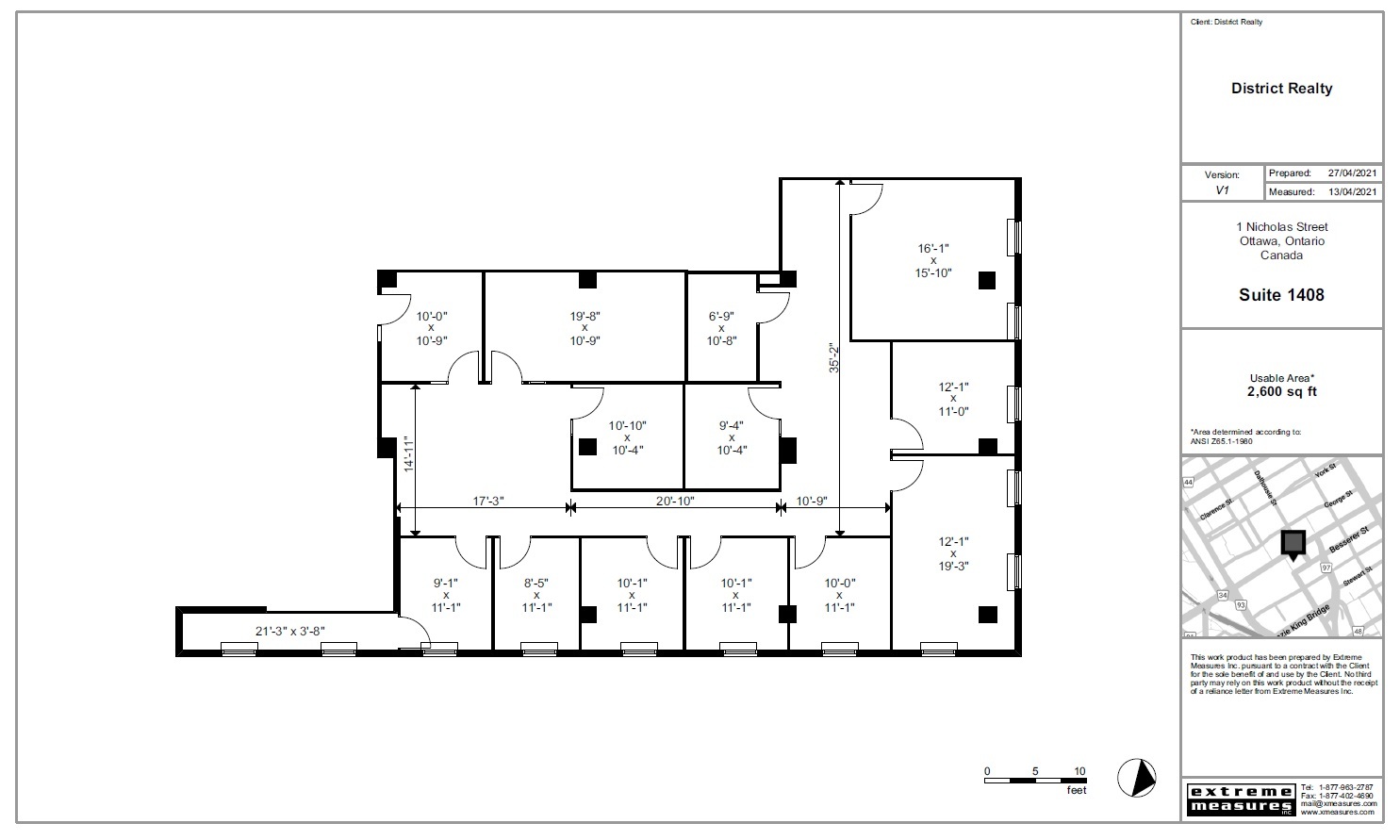 1-5 Nicholas St, Ottawa, ON en alquiler Plano de la planta- Imagen 1 de 1