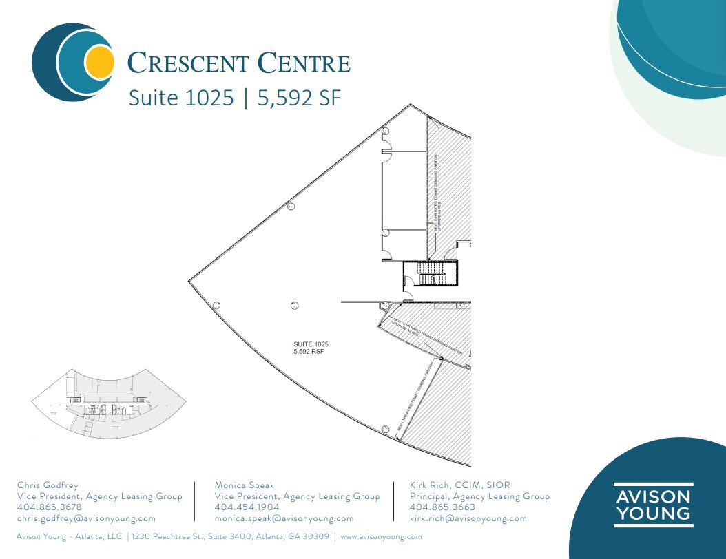 100 Crescent Center Pkwy, Tucker, GA en alquiler Plano de la planta- Imagen 1 de 1