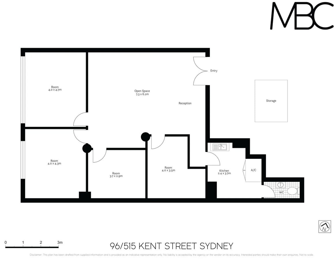 515 Kent St, Sydney, NSW 2000 - Unidad 96/515 -  - Plano de la planta - Image 1 of 8