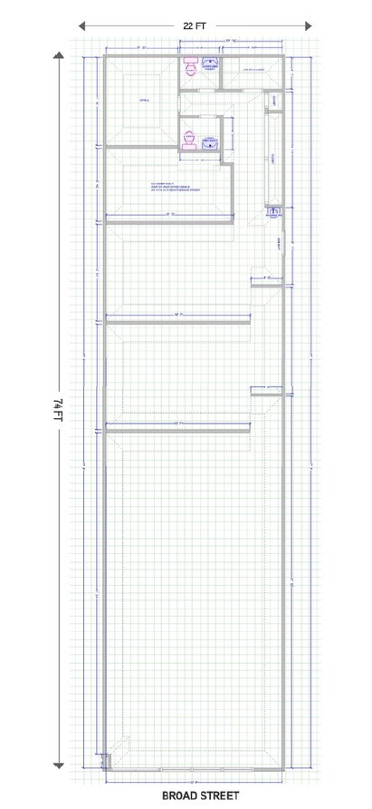 1717 S Broad St, Philadelphia, PA en alquiler Plano de la planta- Imagen 1 de 1