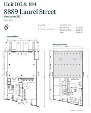 8889 Laurel St, Vancouver, BC en alquiler Plano de la planta- Imagen 1 de 1