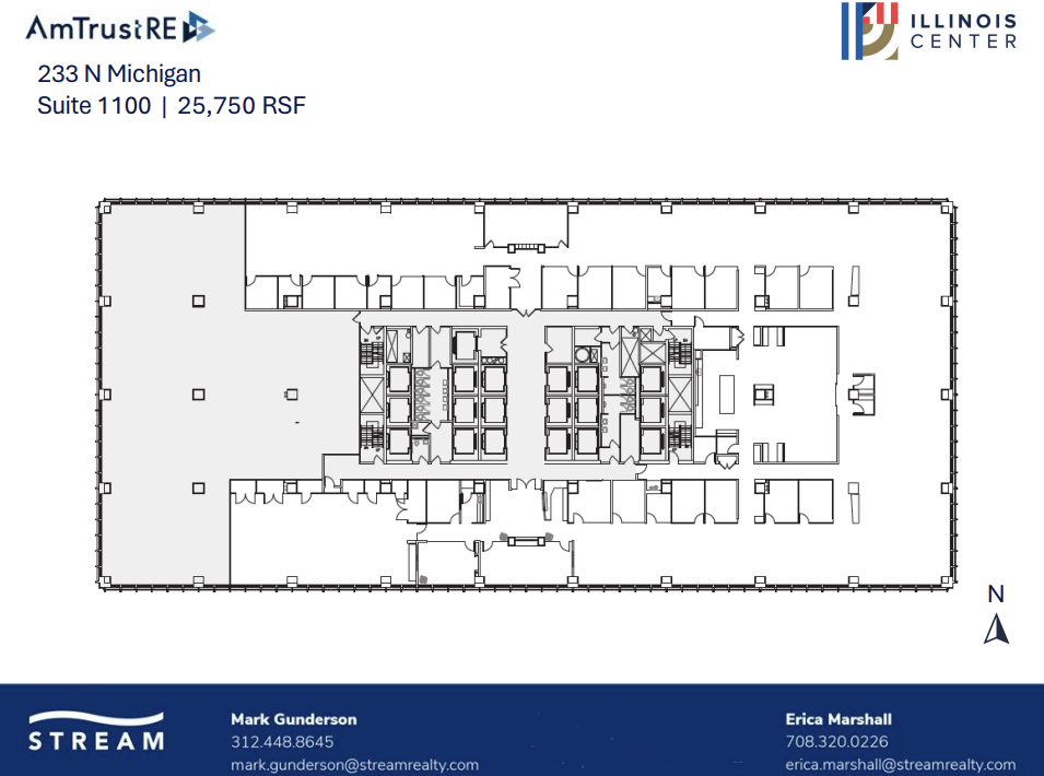 233 N Michigan Ave, Chicago, IL en alquiler Plano de la planta- Imagen 1 de 1