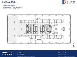 233 N Michigan Ave, Chicago, IL en alquiler Plano de la planta- Imagen 1 de 1