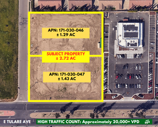 Más detalles para 1 E Tulare Ave, Tulare, CA - Terrenos en venta