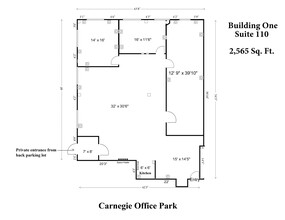 600 N Bell Ave, Carnegie, PA en alquiler Plano del sitio- Imagen 2 de 9