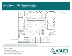7925 NW 12th St, Doral, FL en alquiler Plano de la planta- Imagen 1 de 3