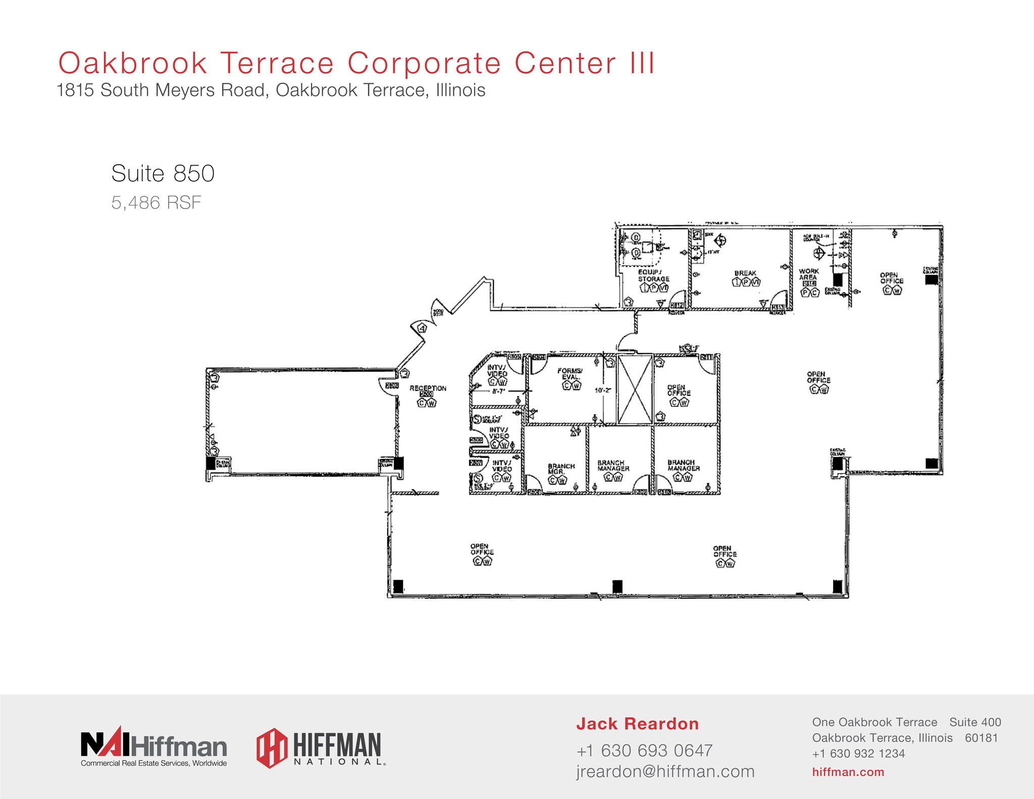 1815 S Meyers Rd, Oakbrook Terrace, IL en alquiler Plano de la planta- Imagen 1 de 1