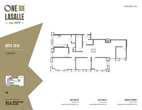 1 N La Salle St, Chicago, IL en alquiler Plano de la planta- Imagen 1 de 3