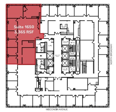 250 E Wisconsin Ave, Milwaukee, WI en alquiler Plano de la planta- Imagen 1 de 1