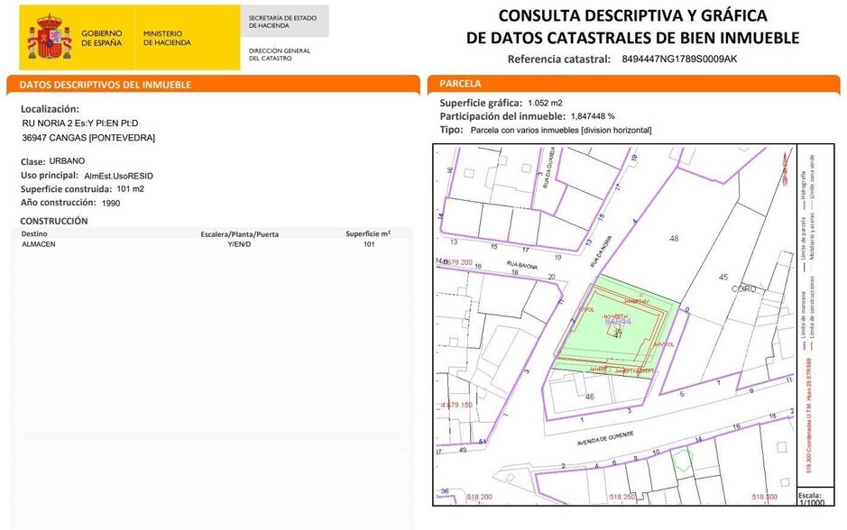 Local en Cangas en venta - Plano del sitio - Imagen 3 de 4