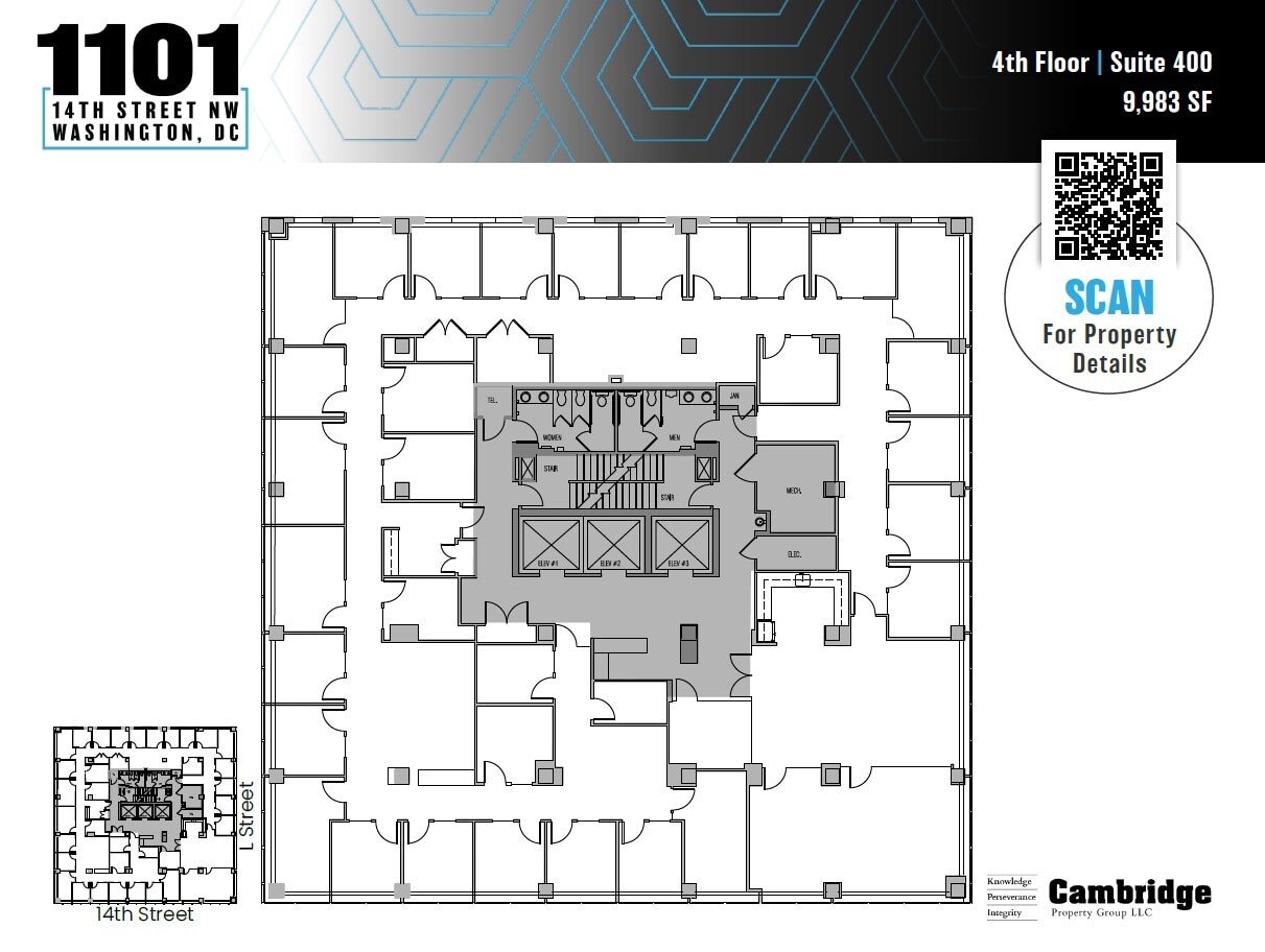 1101 14th St NW, Washington, DC en alquiler Plano de la planta- Imagen 1 de 1