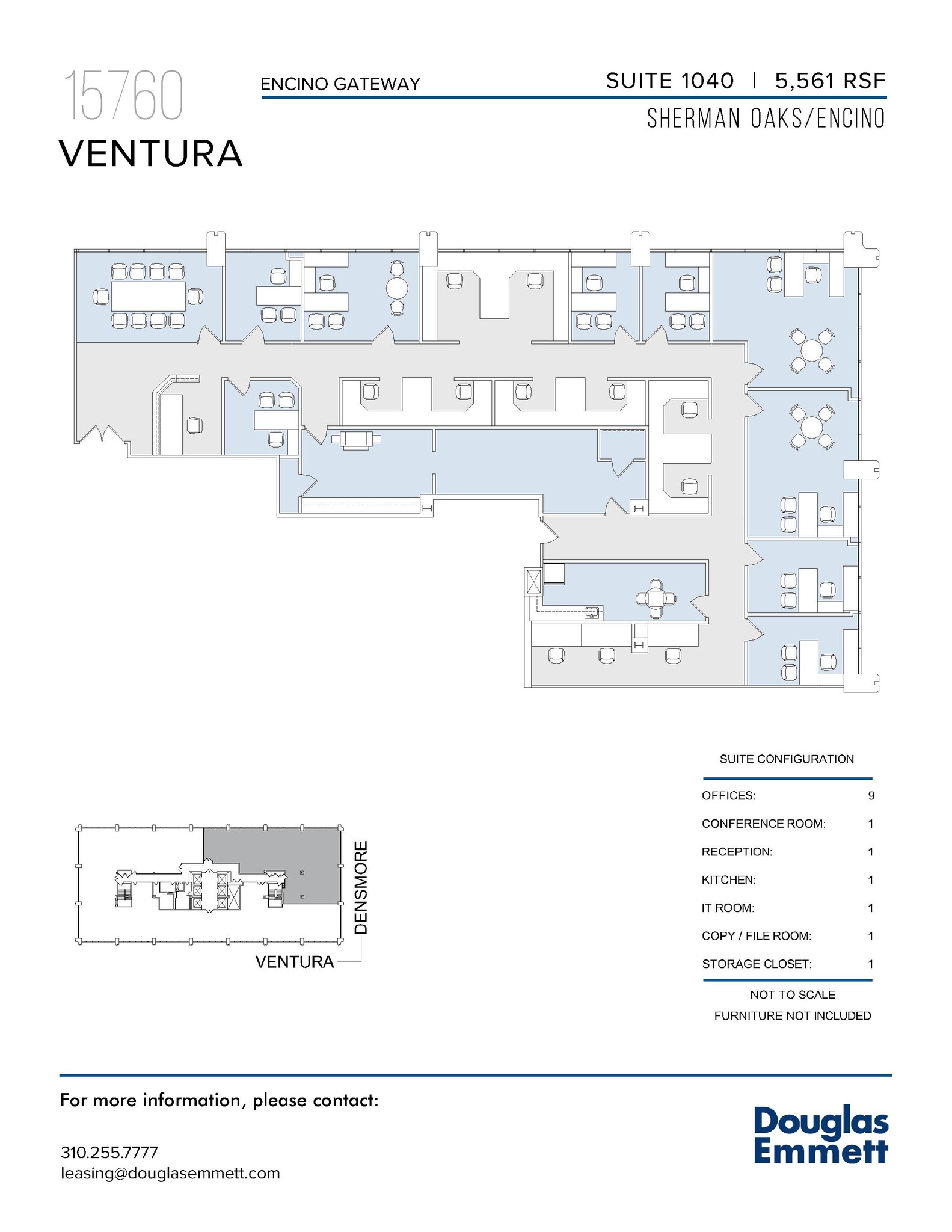 15760 Ventura Blvd, Encino, CA en alquiler Plano de la planta- Imagen 1 de 1
