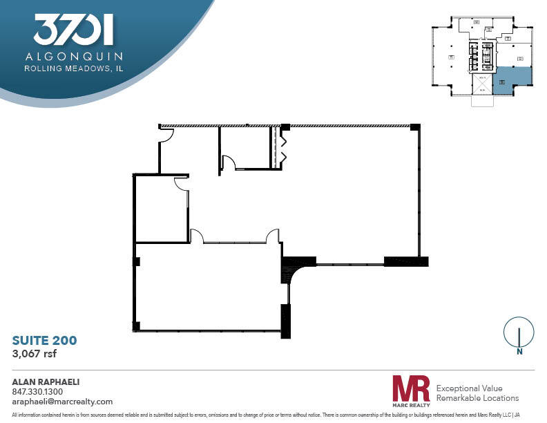 3701 Algonquin Rd, Rolling Meadows, IL en alquiler Plano de la planta- Imagen 1 de 4