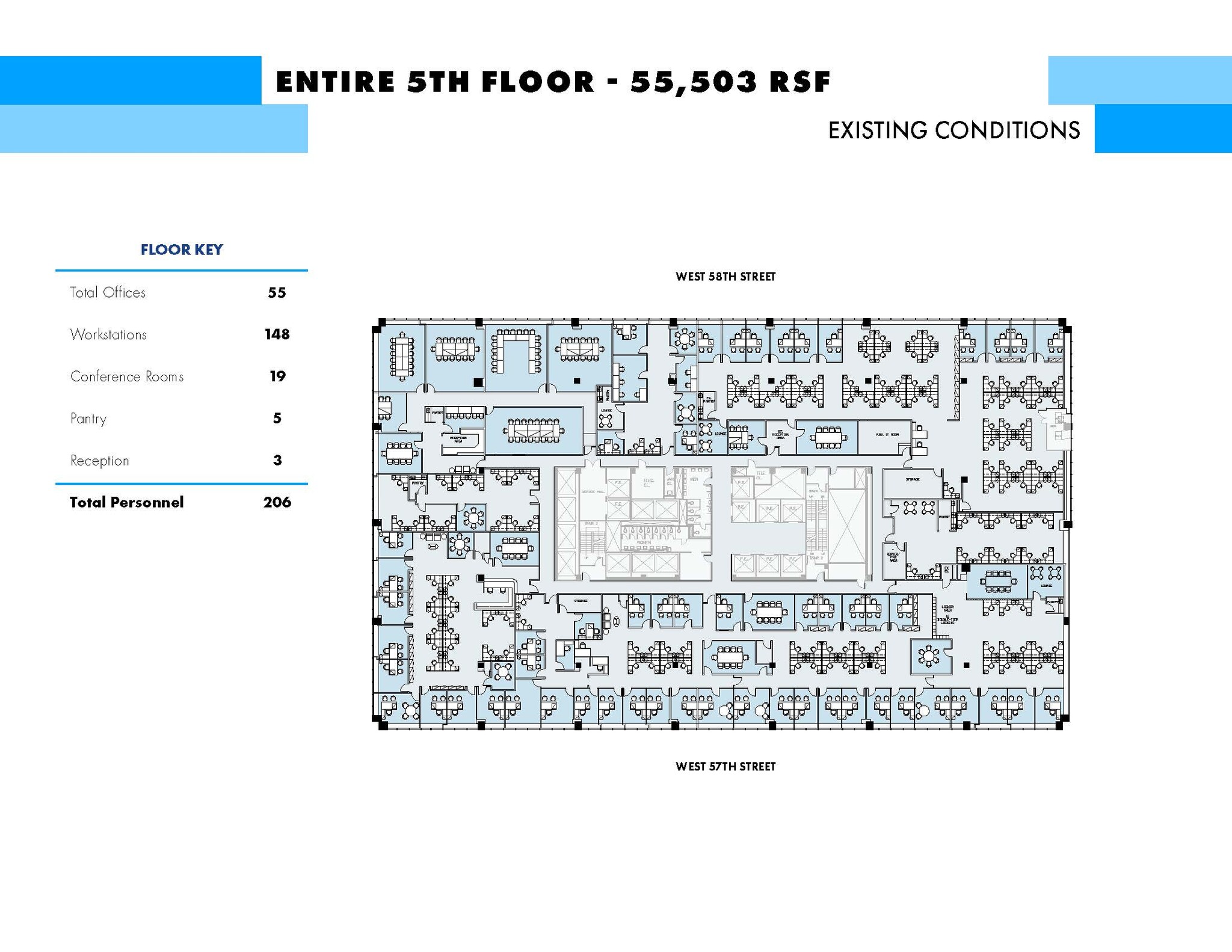 555 W 57th St, New York, NY en alquiler Plano de la planta- Imagen 1 de 1