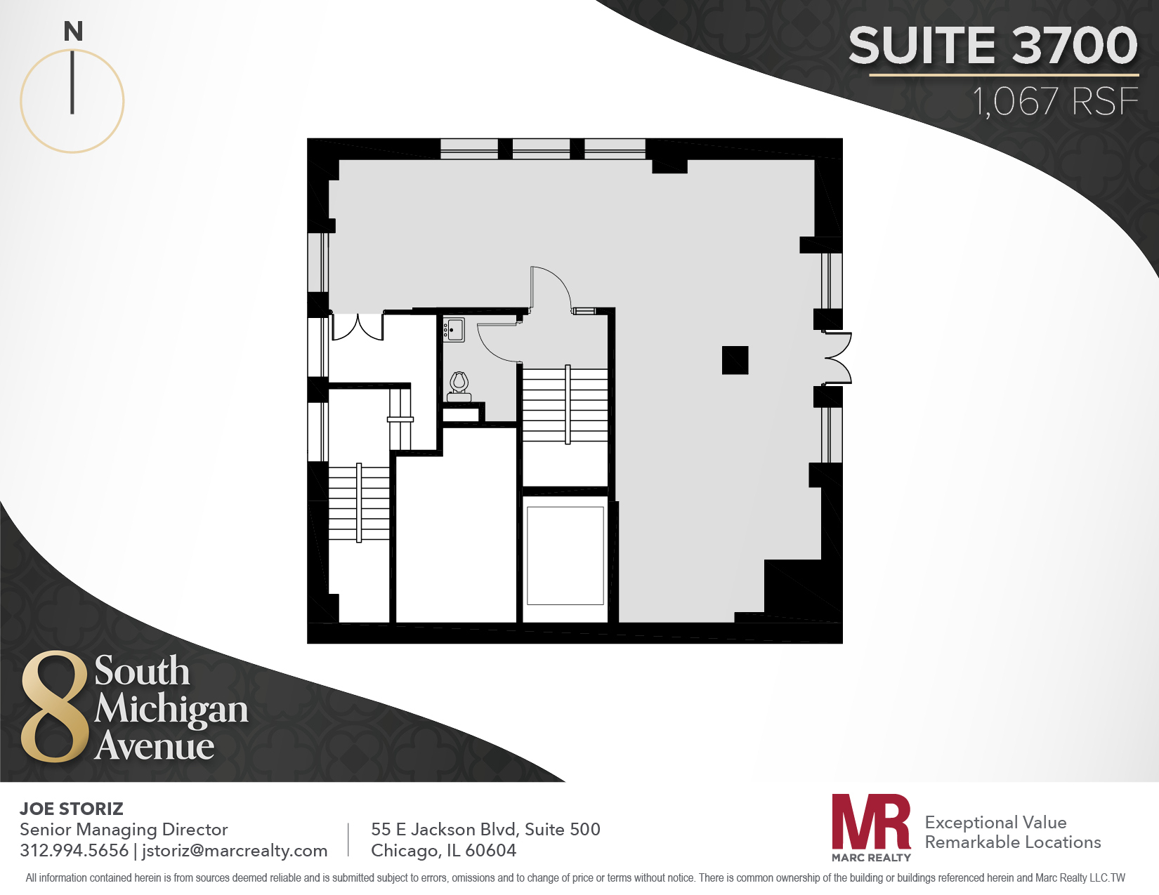 8 S Michigan Ave, Chicago, IL en alquiler Plano de la planta- Imagen 1 de 7