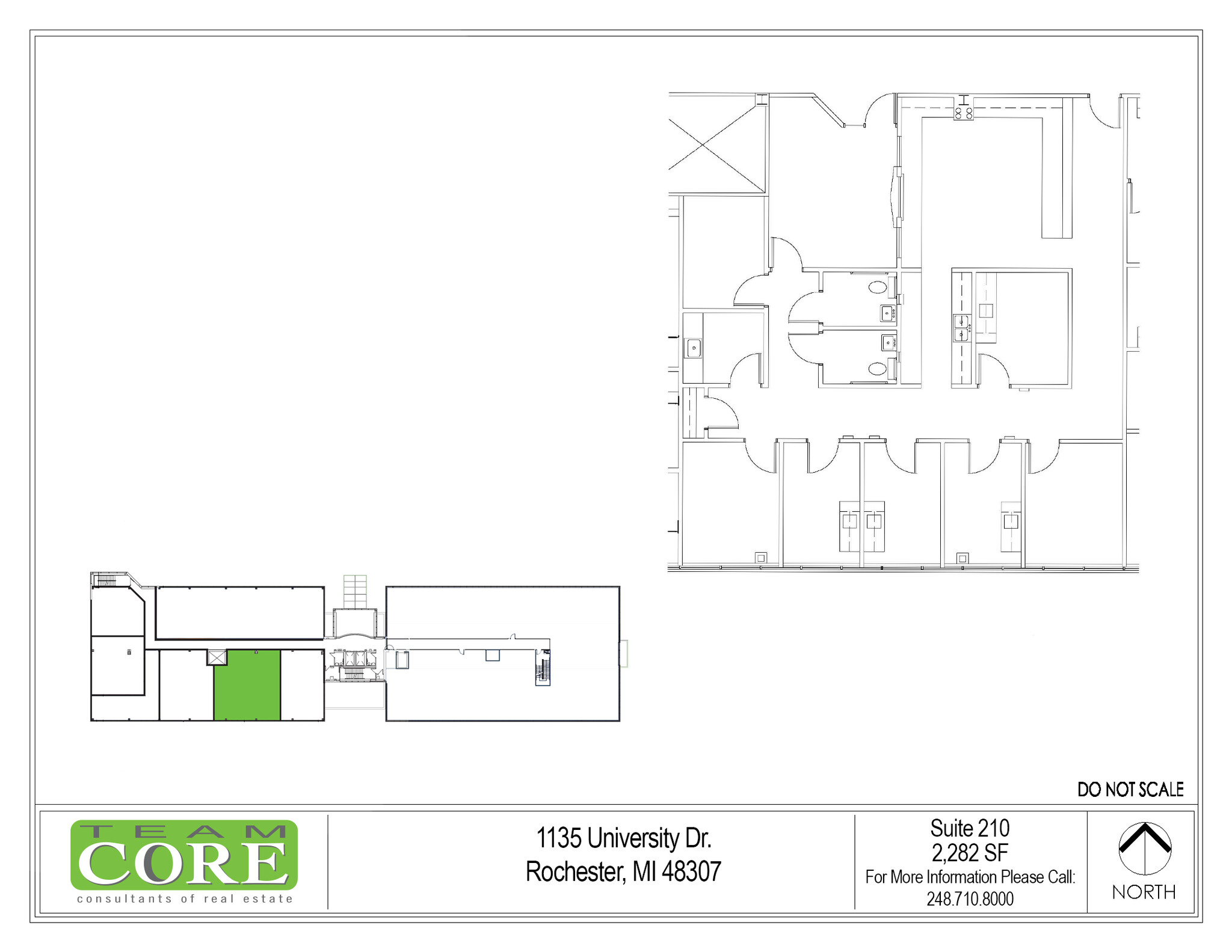 1135 W University Dr, Rochester Hills, MI en alquiler Plano de la planta- Imagen 1 de 1