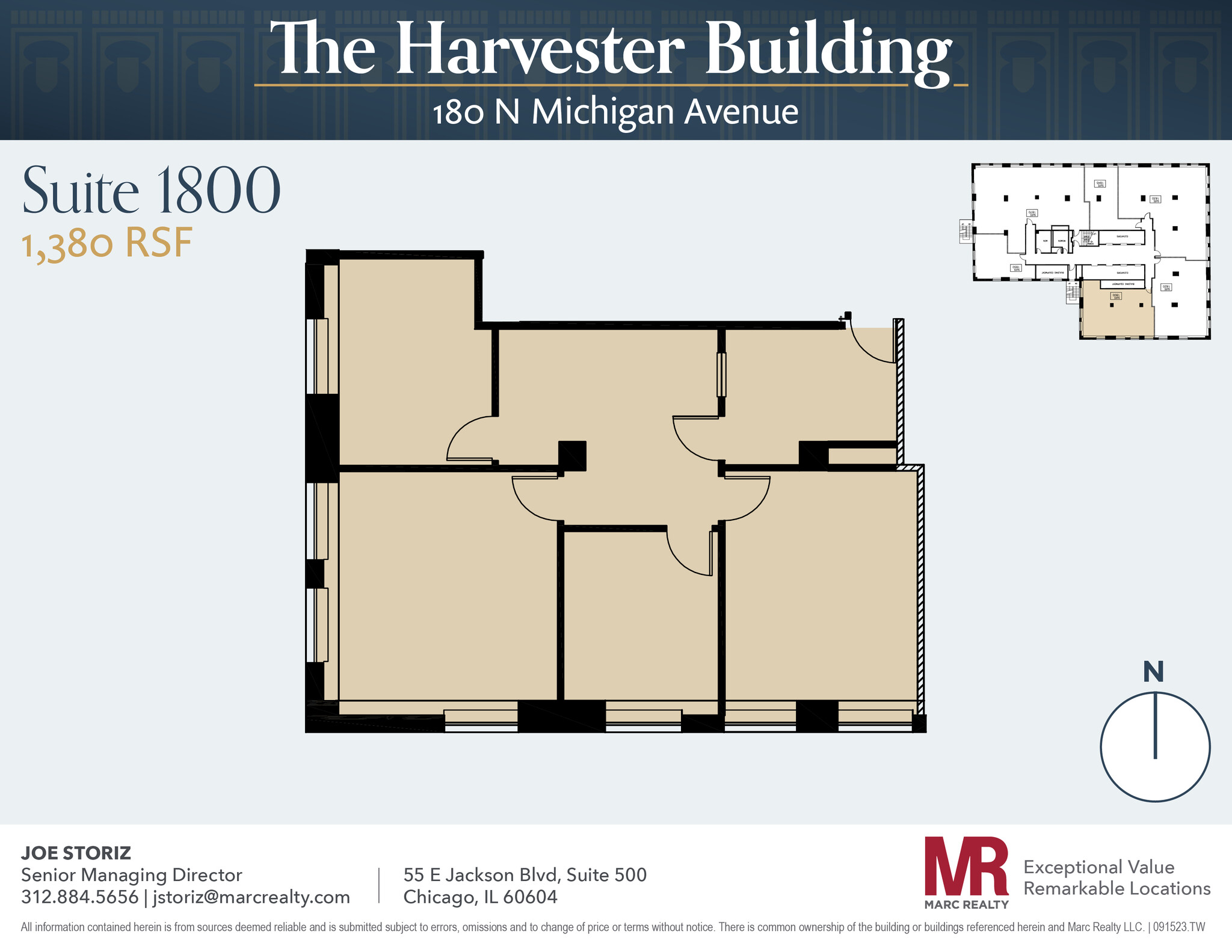 180 N Michigan Ave, Chicago, IL en alquiler Plano de la planta- Imagen 1 de 1