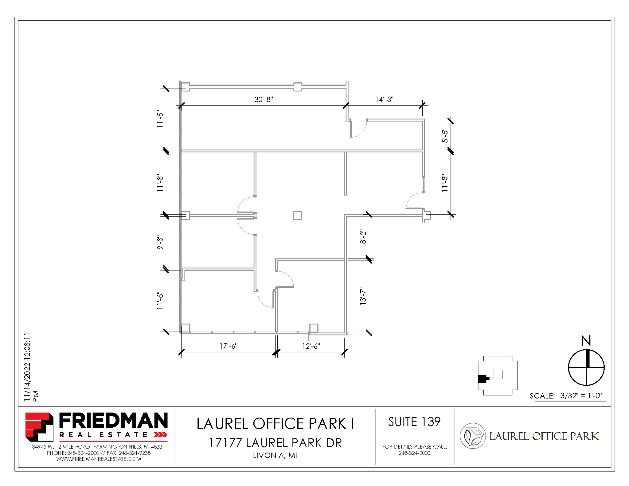 17177 N Laurel Park Dr, Livonia, MI en alquiler Plano de la planta- Imagen 1 de 2