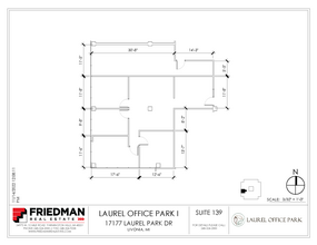 17177 N Laurel Park Dr, Livonia, MI en alquiler Plano de la planta- Imagen 1 de 2