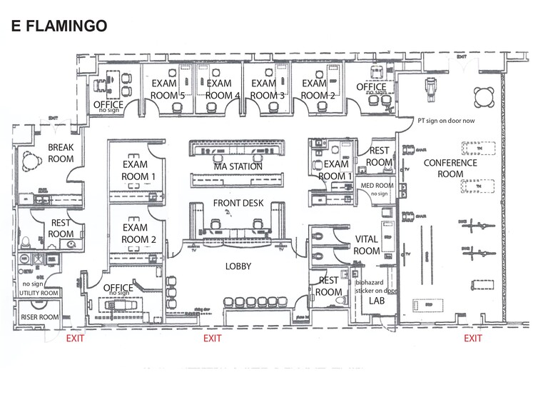 2285 E Flamingo Rd, Las Vegas, NV en alquiler - Plano de la planta - Imagen 3 de 15