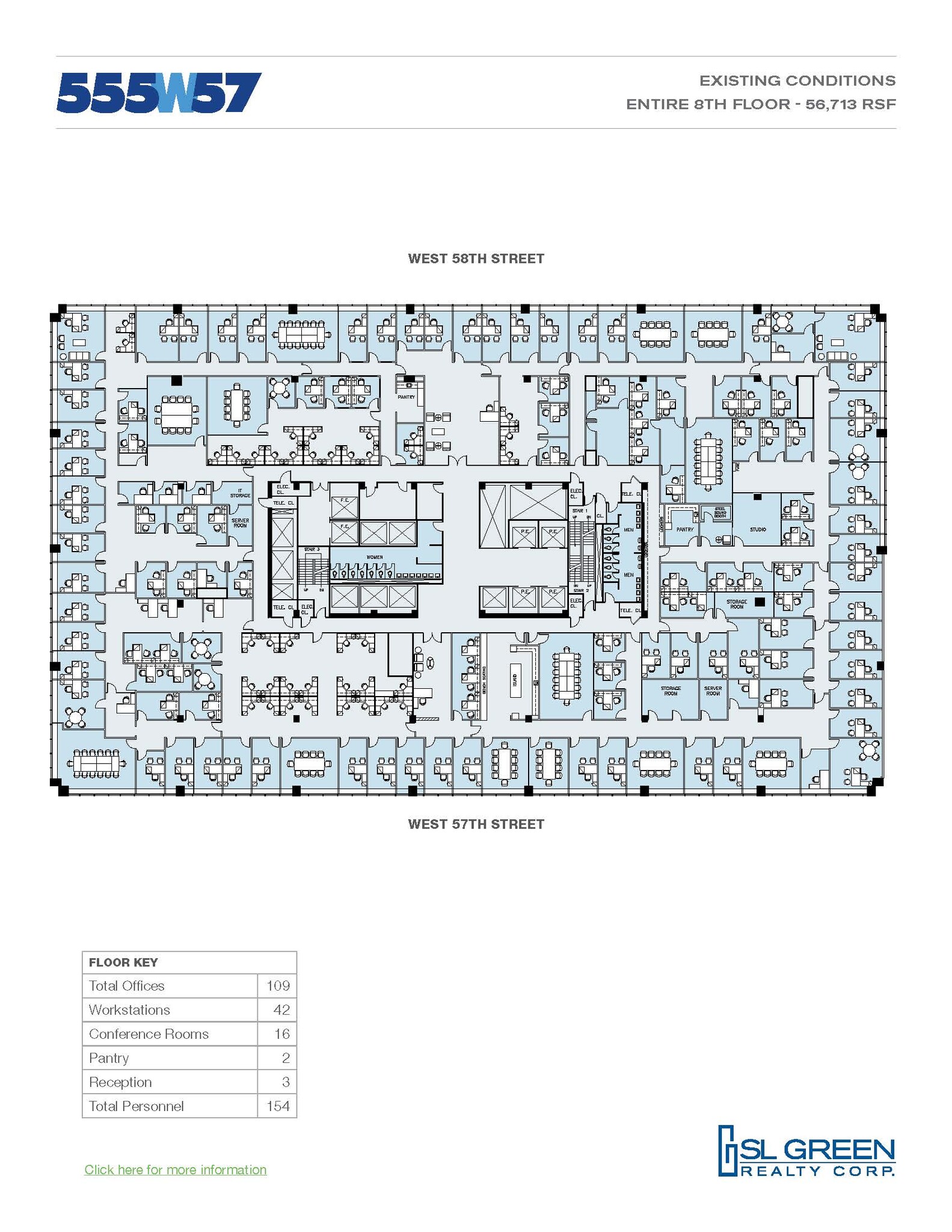 555 W 57th St, New York, NY en alquiler Plano de la planta- Imagen 1 de 1