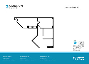 14901 Quorum Dr, Dallas, TX en alquiler Plano de la planta- Imagen 1 de 1