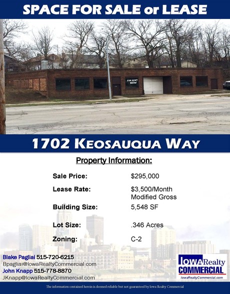 1702 Keosauqua Way, Des Moines, IA en venta - Foto del edificio - Imagen 2 de 2