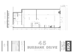 41-71 N Burbank Dr, Montgomery, AL en alquiler Plano de la planta- Imagen 2 de 2