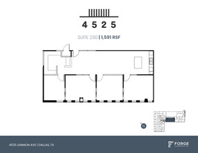 4525 Lemmon Ave, Dallas, TX en alquiler Plano de la planta- Imagen 1 de 1