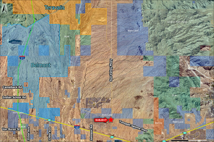 Sun Valley Pkwy & Tonopah Salome Hwy, Buckeye, AZ en venta - Vista aérea - Imagen 3 de 4