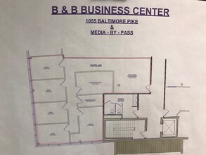 1055 E Baltimore Pike, Media, PA en venta Plano de la planta- Imagen 1 de 3