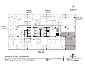 3455 Peachtree Rd NE, Atlanta, GA en alquiler Plano de la planta- Imagen 2 de 2