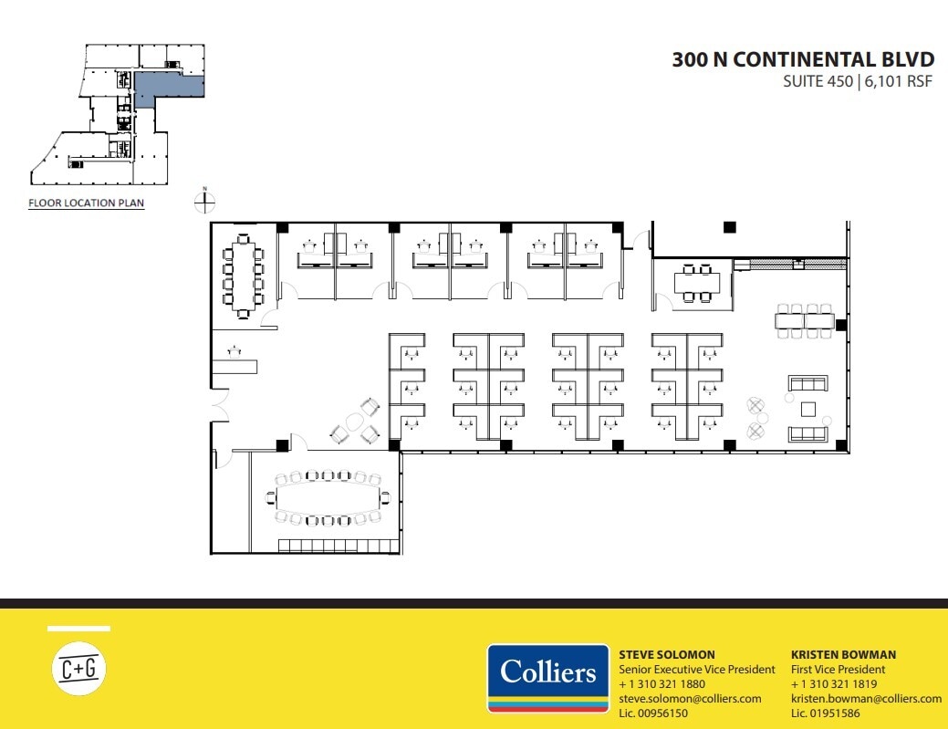300 Continental Blvd, El Segundo, CA en alquiler Plano de la planta- Imagen 1 de 16