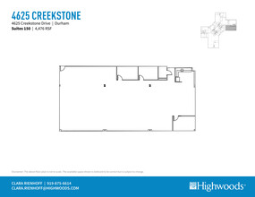 4601 Creekstone Dr, Durham, NC en alquiler Plano de la planta- Imagen 1 de 1