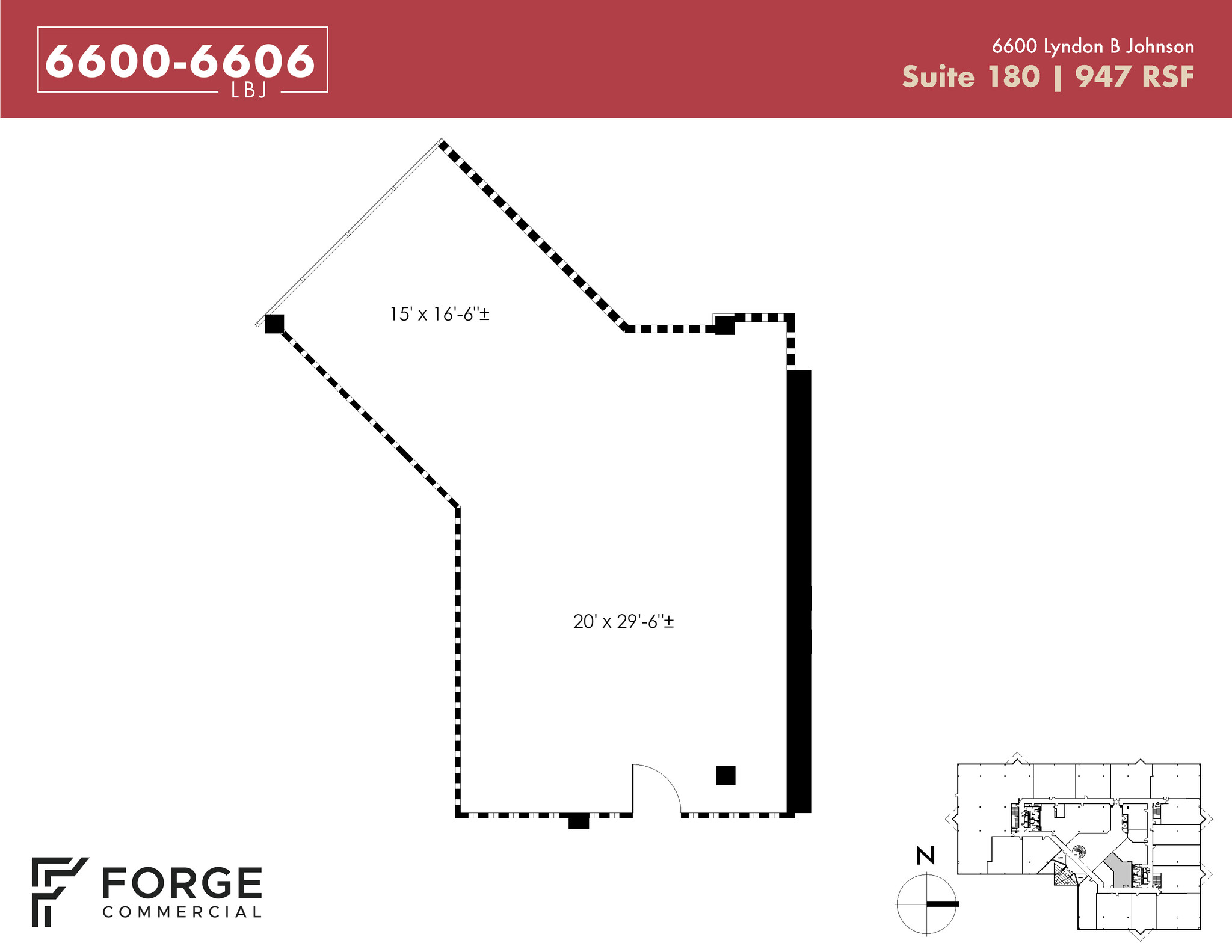 6600 Lyndon B Johnson Fwy, Dallas, TX en alquiler Plano de la planta- Imagen 1 de 1