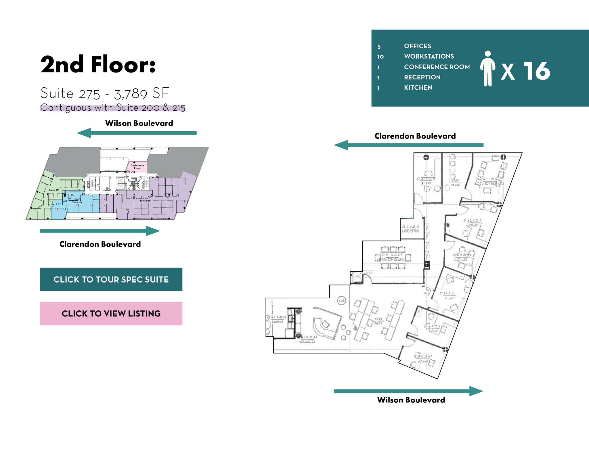 2500 Wilson Blvd, Arlington, VA en alquiler Plano de la planta- Imagen 1 de 1