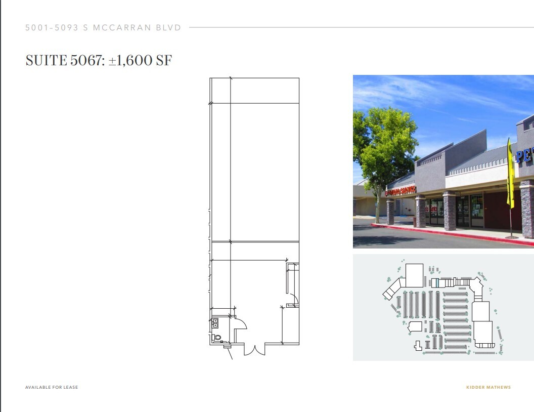 5001-5095 S Mccarran Blvd, Reno, NV en alquiler Plano de la planta- Imagen 1 de 1