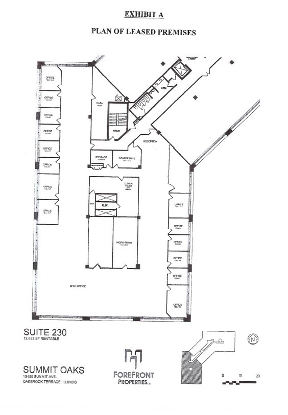 1 S 450 Summit Ave, Oakbrook Terrace, IL en alquiler Plano de la planta- Imagen 1 de 1