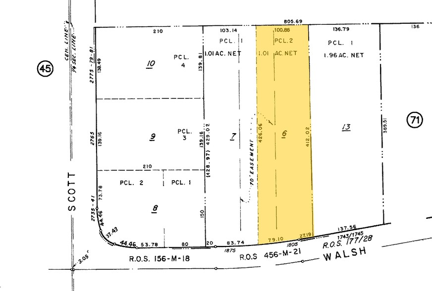 1805-1839 Walsh Ave, Santa Clara, CA en venta - Plano de solar - Imagen 2 de 2