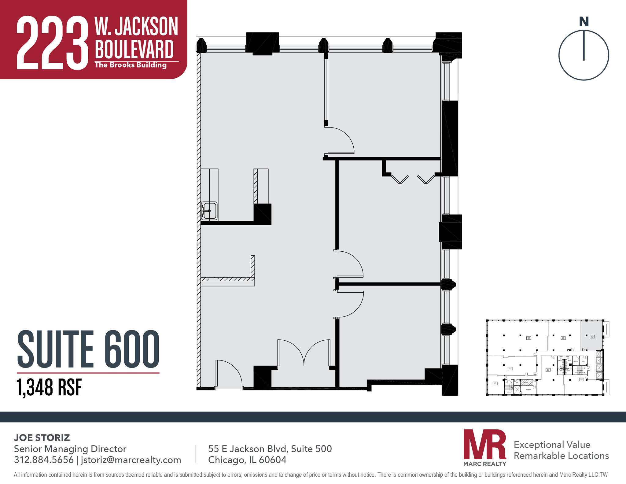 223 W Jackson Blvd, Chicago, IL en alquiler Plano de la planta- Imagen 1 de 9