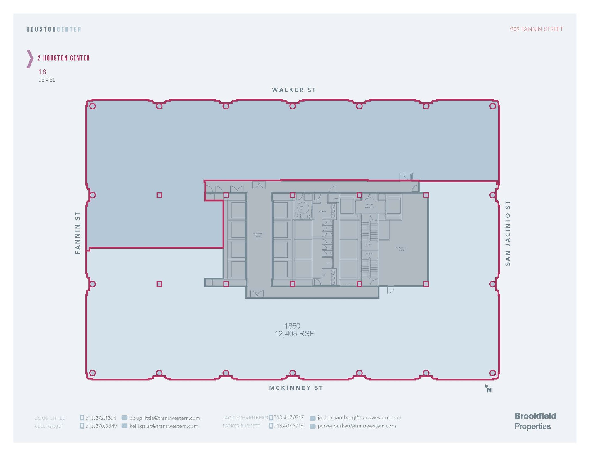 909 Fannin St, Houston, TX en alquiler Plano de la planta- Imagen 1 de 1