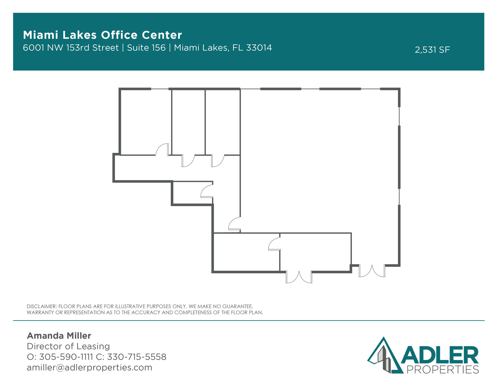 15291-15327 NW 60th Ave, Miami Lakes, FL en alquiler Plano de la planta- Imagen 1 de 1