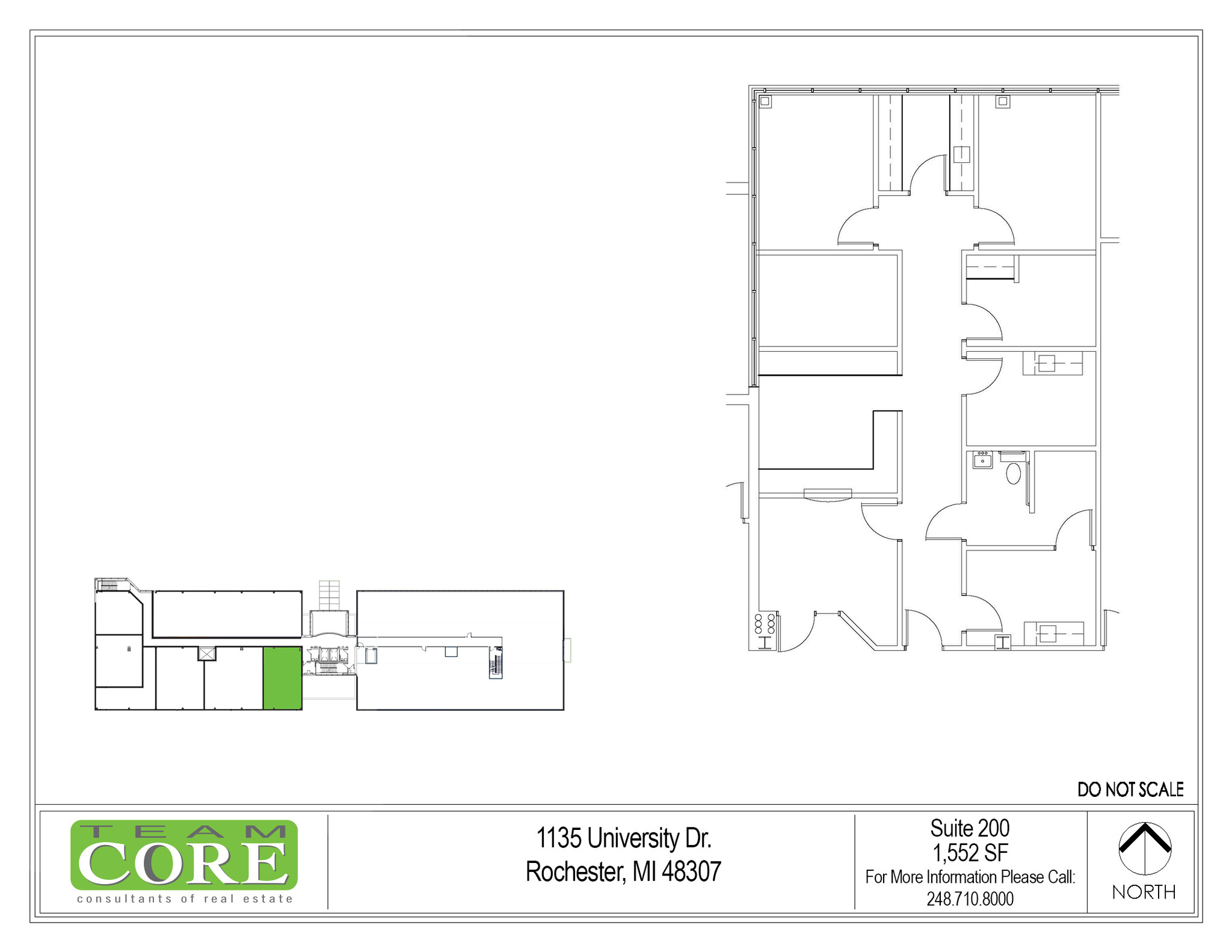 1135 W University Dr, Rochester Hills, MI en alquiler Plano de la planta- Imagen 1 de 1