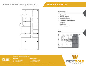 4380 S Syracuse St, Denver, CO en alquiler Plano de la planta- Imagen 1 de 2