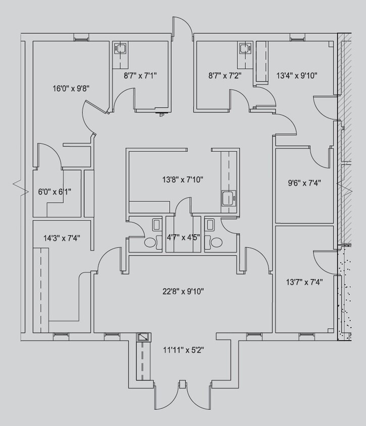 1403-1413 Johnston Willis Dr, Richmond, VA en alquiler Plano de la planta- Imagen 1 de 1